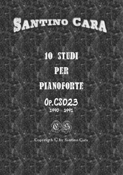 Book No.2 of sheet music of 10 Studies for piano with 10 mp3