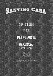 Book No.3 of sheet music of 10 Studies for piano with 10 mp3