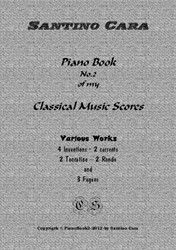 Piano book No.2 classical music scores -13 pieces with mp3 audio