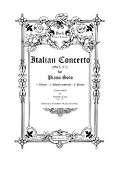 Bach - Italian Concerto in F major - Piano Version