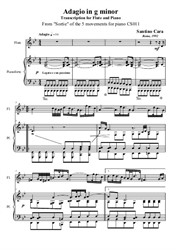 Adagio in G minor for flute and piano