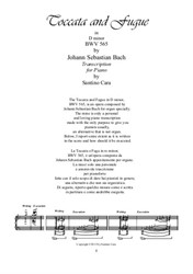 J. S. Bach - Toccata e fuga in D minor - Transcription for piano
