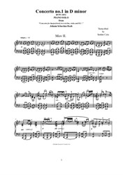 Concerto No.1 in D minor - Mov.2 Adagio - Piano version