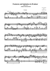 Fantasia and Imitation in B minor for piano