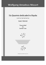 Mozart - Six string quartets dedicaded to Haydn - Piano version