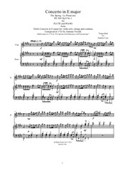 Vivaldi - Concerto No.1 in E Major 'Spring' Flute and Piano