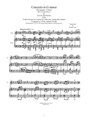 Vivaldi - Concerto No.2 in G minor 'Summer' for Flute and Piano