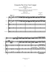Albinoni - Concerto No.12 in C major for Flute and String Quartet