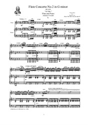 Vivaldi - Flute Concerto N.2 in G minor 'La Notte' for Flute and Piano