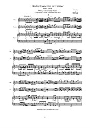 Bach - Double Concerto in C minor for Oboe, Violin and Piano