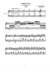 Two Waltzes for Piano