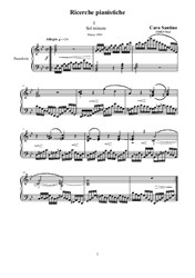 Three piano Researches - Piano solo