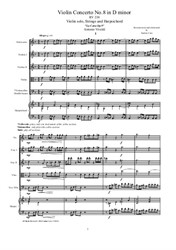 Vivaldi - Violin Concerto No.8 in D minor for Violin, Strings and Harpsichord