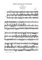 Vivaldi - Violin Concerto in D minor for Violin and Piano