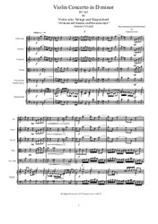 Vivaldi - Violin Concerto No.7 in D minor for Violin solo, Strings and Harpsichord