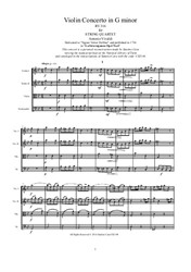 Vivaldi - Violin Concerto in G minor for Strings Quartet