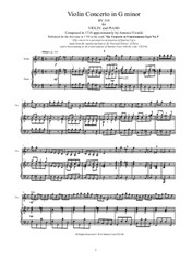 Vivaldi - Violin Concerto in G minor for Violin and Piano
