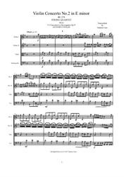 Vivaldi - Violin Concerto No.2 in E minor for String Quartet