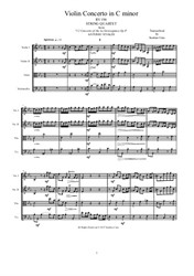 Vivaldi - Concerto No.10 in C minor for String Quartet, score and parts