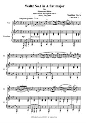 Waltz No.1 in A flat major for piano and flute