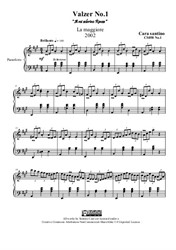 Waltz No.1 in a major for piano