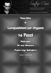 Book No.3 of sheet music by compositions for organ - 16 pieces with audio mp3