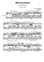 Nocturne in E flat major for piano