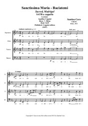 Sanctissima Maria-Baciatemi. SATB a cappella