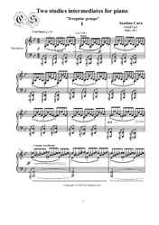Two studies intermediates for piano