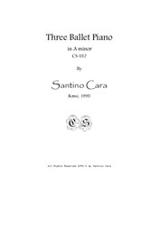Three Ballet Piano