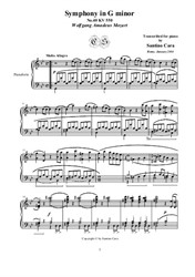 Symphony in G minor No.40 for piano - First Movement: Molto allegro