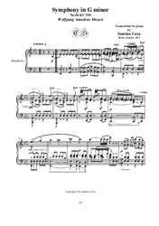 Symphony in G minor No.40 for piano - 2nd Movement - Andante