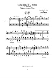 Symphony in G minor No.40 for piano - 4th Movement - Allegro assai