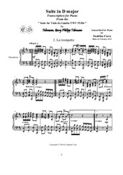 Telemann Suite in D major for piano – 2-La trompette – 3-Sarabande