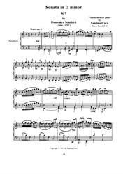 Sonata in D minor for piano
