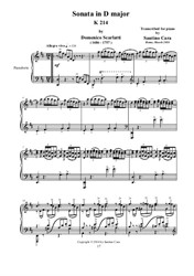 Sonata in D major for piano