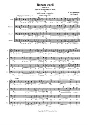 Rorate caeli - version for Male choir a cappella