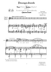 Puccini M. Butterfly (Act 1) Dovunque al mondo - Tenor, Baritone and piano