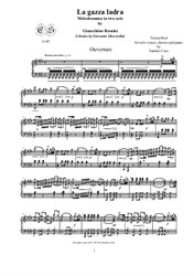 Rossini - La gazza ladra 'Ouverture', Solo piano