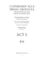 The Lombards in the first Crusade - Complete Act 1 for Solo voices, Chorus and Piano