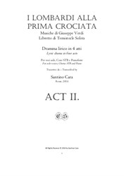 The Lombards in the first Crusade - Complete Act 2 for Solo voices, Chorus and Piano