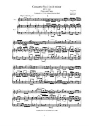 Concerto in A minor - Version for Flute and Piano