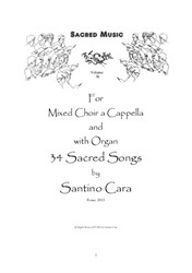 34 Sacred Songs for Mixed choir a cappella and with organ - Volume 2