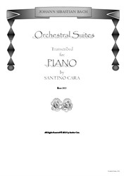 J.S. Bach - Five Orchestral Suites - Piano solo
