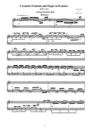 Chromatic Fantasia and Fugue in D Minor for piano