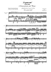 Rossini-La gazza ladra (Act 2) A questo seno - Mezzo-soprano and piano