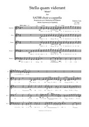 Stella quam viderant (Epiphany motet) for SATBB choir a cappella