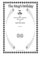 The King's birthday - Carol for SATB choir a cappella
