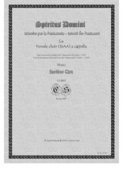 Spiritus Domini - Introit for female choir a cappella