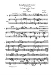 Mozart - Symphony in G minor No.40 mov.3 Menuetto (Trio) - Flute and Piano